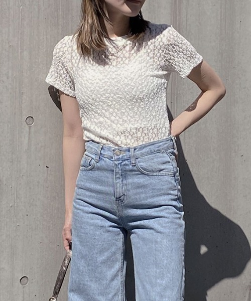 Reurie'（レウリィ）の「バックオープンブラトップ／back open bratop 背中開き キャミソール バンドゥ インナー 細ストラップ パット リブ デザインブラ 重ね着 レイヤード カップ付き シンプル ベーシック 紐ストラップ 白 黒 ホワイト ブラック（チューブトップ・レディース・ホワイト/ブラック・FREE）」の18枚目の写真