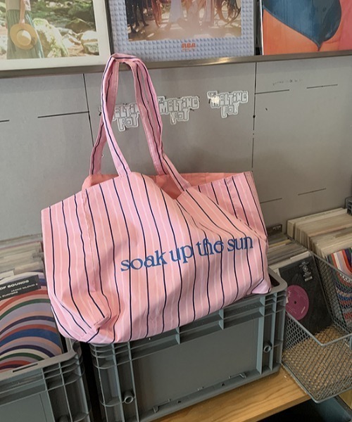 Vipoa(ヴィポア)の「stripe logo color tote(トートバッグ・レディース・ブルー/ピンク・FREE)」の15枚目の写真