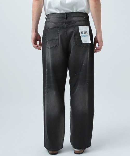 BAYFLOW(ベイフロー)の「クールタッチダメージデニム(デニムパンツ・メンズ・ブラック/ライトブルー・MEDIUM/LARGE)」の7枚目の写真