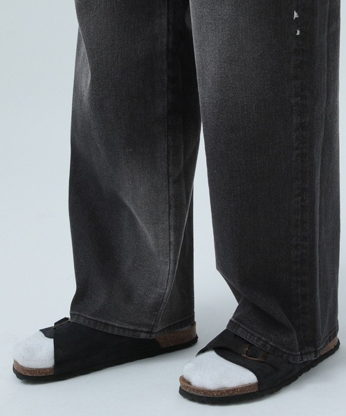 BAYFLOW(ベイフロー)の「クールタッチダメージデニム(デニムパンツ・メンズ・ブラック/ライトブルー・MEDIUM/LARGE)」の10枚目の写真