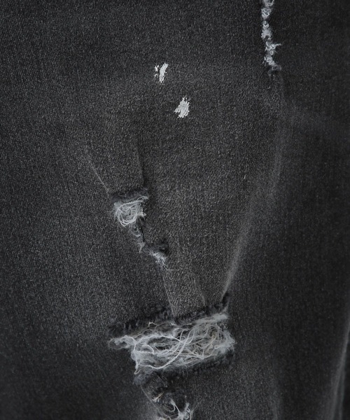 BAYFLOW(ベイフロー)の「クールタッチダメージデニム(デニムパンツ・メンズ・ブラック/ライトブルー・MEDIUM/LARGE)」の13枚目の写真