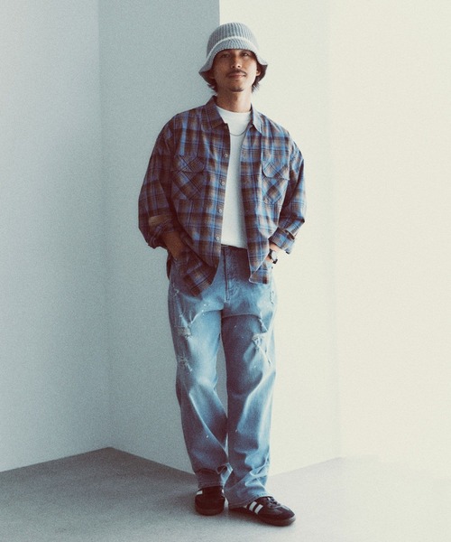 BAYFLOW(ベイフロー)の「クールタッチダメージデニム(デニムパンツ・メンズ・ブラック/ライトブルー・MEDIUM/LARGE)」の20枚目の写真