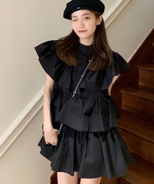 Achic(アシック)の「ワンピース(ワンピース・レディース・ブラック・M)」の1枚目の写真