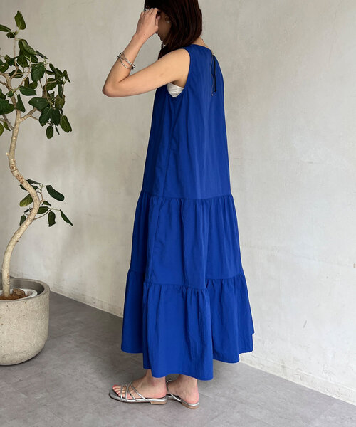 Chez toi（シェトワ）の「撥水ノースリワンピース（ワンピース・レディース・ブルー/ブラック/オレンジ・FREE）」の21枚目の写真