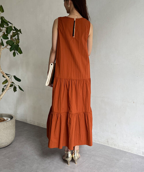 Chez toi（シェトワ）の「撥水ノースリワンピース（ワンピース・レディース・ブルー/ブラック/オレンジ・FREE）」の10枚目の写真