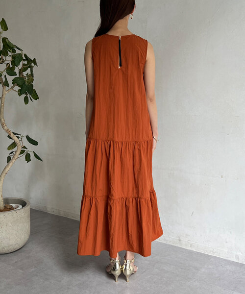 Chez toi（シェトワ）の「撥水ノースリワンピース（ワンピース・レディース・ブルー/ブラック/オレンジ・FREE）」の8枚目の写真