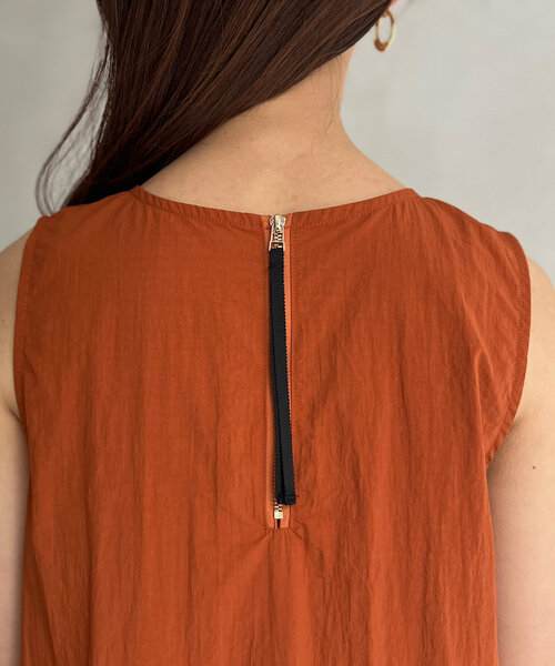 Chez toi（シェトワ）の「撥水ノースリワンピース（ワンピース・レディース・ブルー/ブラック/オレンジ・FREE）」の7枚目の写真