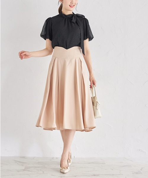 tocco closet(トッコ クローゼット)の「リボンタイ付きシアードットバルーンスリーブブラウス(シャツ/ブラウス・レディース・オフホワイト/ブラック/グレー・M)」の11枚目の写真