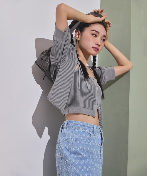 one after another NICE CLAUP（ワンアフターアナザーナイスクラップ）の「アソートデニムワイドパンツ/SMサイズ（デニムパンツ・レディース・ブラック/サックスブルー/ブルー/オフホワイト・MEDIUM/SMALL）」の7枚目の写真