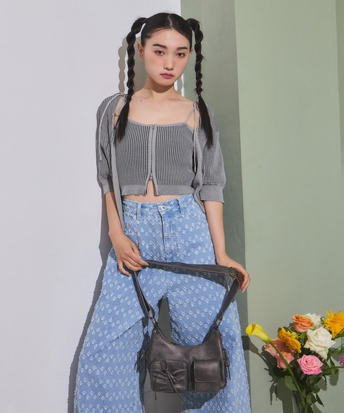 one after another NICE CLAUP（ワンアフターアナザーナイスクラップ）の「アソートデニムワイドパンツ/SMサイズ（デニムパンツ・レディース・ブラック/サックスブルー/ブルー/オフホワイト・MEDIUM/SMALL）」の6枚目の写真