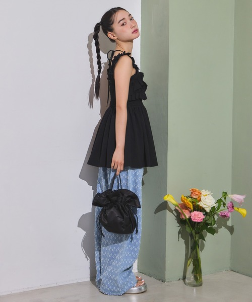 one after another NICE CLAUP（ワンアフターアナザーナイスクラップ）の「アソートデニムワイドパンツ/SMサイズ（デニムパンツ・レディース・ブラック/サックスブルー/ブルー/オフホワイト・MEDIUM/SMALL）」の20枚目の写真