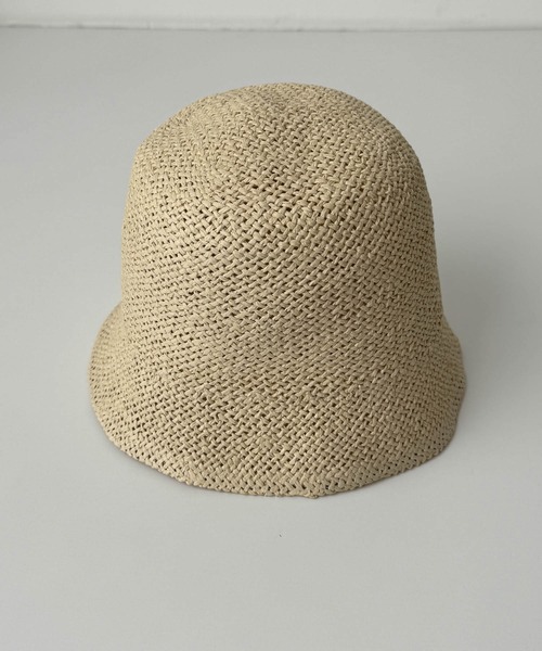 CANAL JEAN（キャナルジーン）の「El mar　ペーパーバケットハット（ハット・レディース・クリーム/ブラック/ベージュ・ONE SIZE）」の9枚目の写真