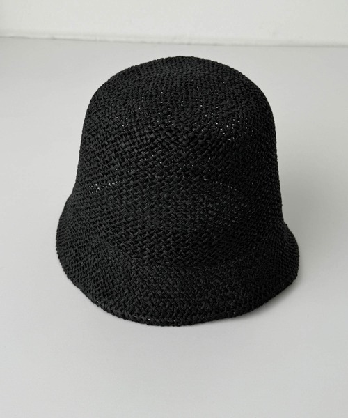 CANAL JEAN（キャナルジーン）の「El mar　ペーパーバケットハット（ハット・レディース・クリーム/ブラック/ベージュ・ONE SIZE）」の13枚目の写真
