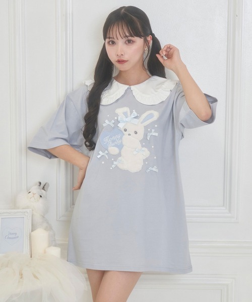 ハニーシナモン アイスリボンハニーちゃん襟付きTシャツ アイスリボンハニーちゃん襟付きTシャツ（Tシャツ/カットソー