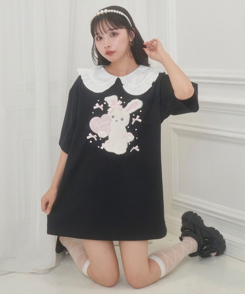 Honey Cinnamon（ハニーシナモン）の「リボンまみれハニーちゃん襟付き