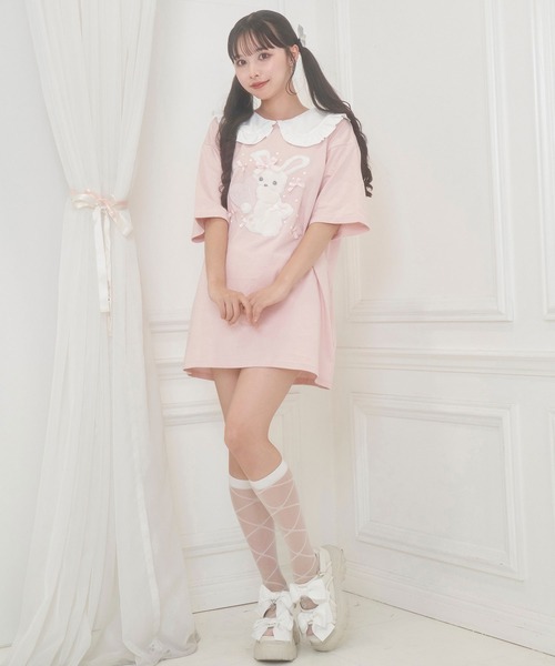 Honey Cinnamon（ハニーシナモン）の「リボンまみれハニーちゃん襟付き