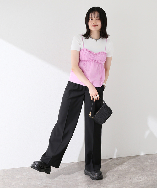 GANNI（ガニー）の「【GANNI / ガニー】Shiny Tech Strap Top