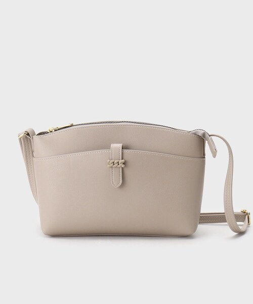 OPAQUE.CLIP(オペークドットクリップ)の「◆【長さ調整可能】フロントベルトポケットミニショルダー(ショルダーバッグ・レディース・ベージュ/アイボリー/ブラック・00)」の1枚目の写真