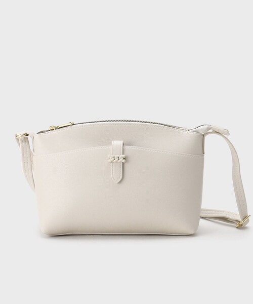 OPAQUE.CLIP(オペークドットクリップ)の「◆【長さ調整可能】フロントベルトポケットミニショルダー(ショルダーバッグ・レディース・ベージュ/アイボリー/ブラック・00)」の2枚目の写真