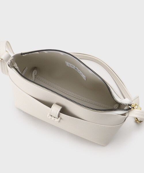 OPAQUE.CLIP(オペークドットクリップ)の「◆【長さ調整可能】フロントベルトポケットミニショルダー(ショルダーバッグ・レディース・ベージュ/アイボリー/ブラック・00)」の16枚目の写真