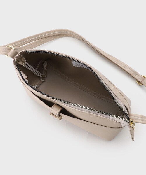 OPAQUE.CLIP(オペークドットクリップ)の「◆【長さ調整可能】フロントベルトポケットミニショルダー(ショルダーバッグ・レディース・ベージュ/アイボリー/ブラック・00)」の14枚目の写真