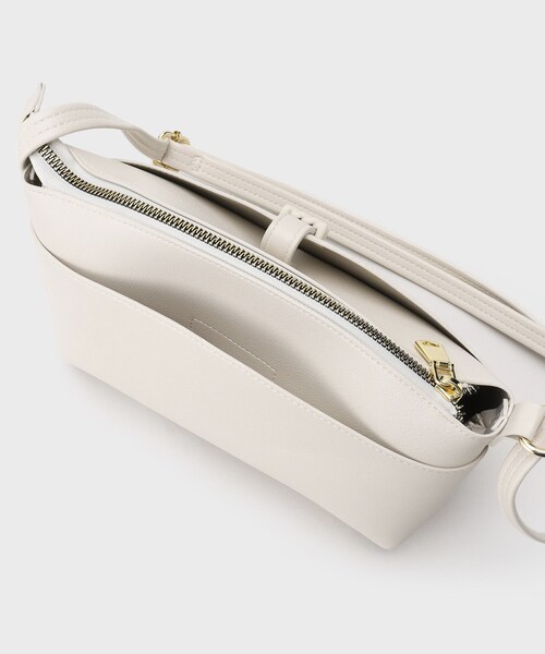 OPAQUE.CLIP(オペークドットクリップ)の「◆【長さ調整可能】フロントベルトポケットミニショルダー(ショルダーバッグ・レディース・ベージュ/アイボリー/ブラック・00)」の12枚目の写真