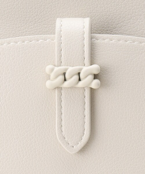 OPAQUE.CLIP(オペークドットクリップ)の「◆【長さ調整可能】フロントベルトポケットミニショルダー(ショルダーバッグ・レディース・ベージュ/アイボリー/ブラック・00)」の10枚目の写真