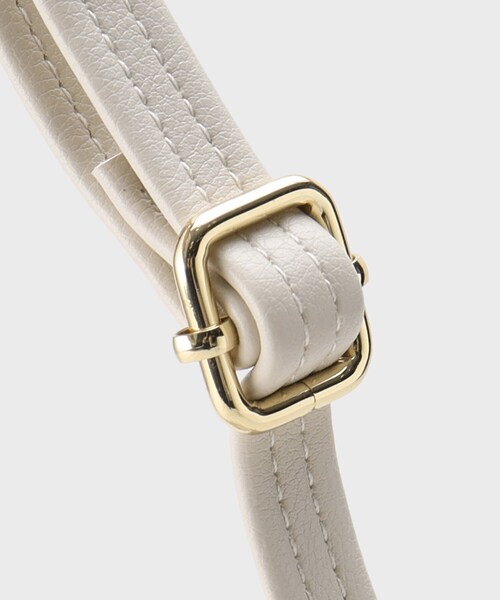 OPAQUE.CLIP(オペークドットクリップ)の「◆【長さ調整可能】フロントベルトポケットミニショルダー(ショルダーバッグ・レディース・ベージュ/アイボリー/ブラック・00)」の9枚目の写真