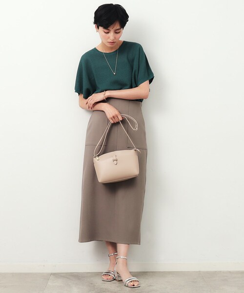 OPAQUE.CLIP(オペークドットクリップ)の「◆【長さ調整可能】フロントベルトポケットミニショルダー(ショルダーバッグ・レディース・ベージュ/アイボリー/ブラック・00)」の6枚目の写真