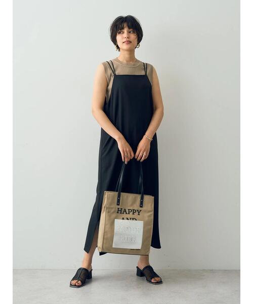 YECCA VECCA(イェッカヴェッカ)の「3D-Mixプリントトートバッグ2(トートバッグ・レディース・ベージュ・FREE)」の4枚目の写真