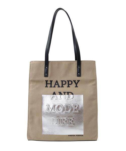 YECCA VECCA(イェッカヴェッカ)の「3D-Mixプリントトートバッグ2(トートバッグ・レディース・ベージュ・FREE)」の7枚目の写真