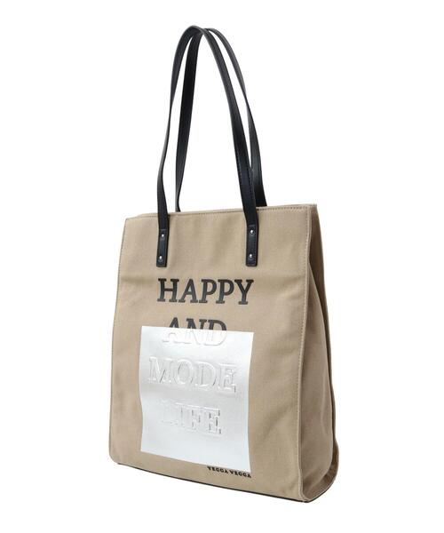 YECCA VECCA(イェッカヴェッカ)の「3D-Mixプリントトートバッグ2(トートバッグ・レディース・ベージュ・FREE)」の8枚目の写真