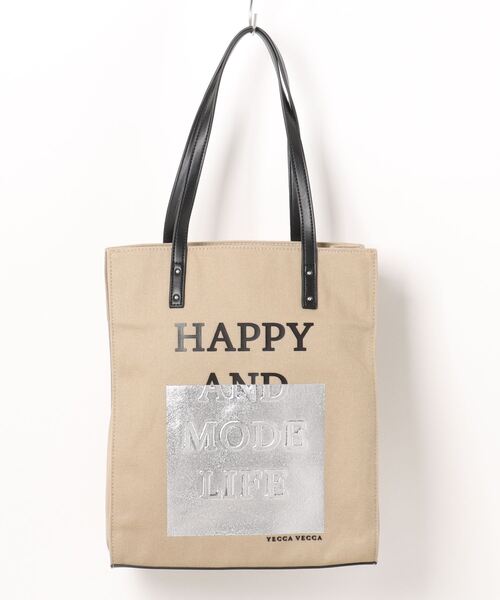YECCA VECCA(イェッカヴェッカ)の「3D-Mixプリントトートバッグ2(トートバッグ・レディース・ベージュ・FREE)」の16枚目の写真