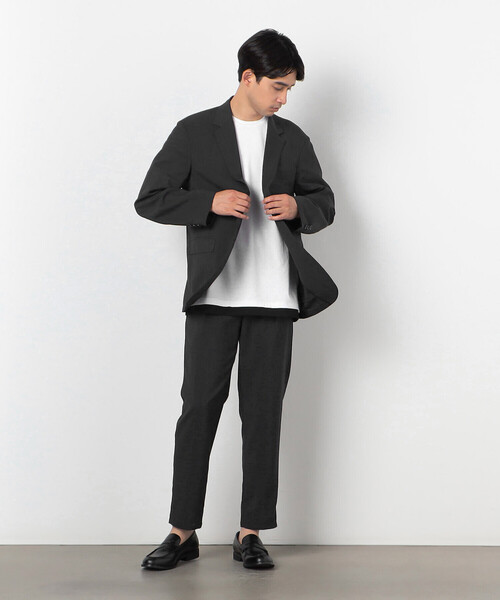 【セール】【セットアップ対応】リネン ライク ポリエステル セットアップ ジャケット（スーツジャケット）｜COMME CA ISM（コムサイズム） pattayablatt.com