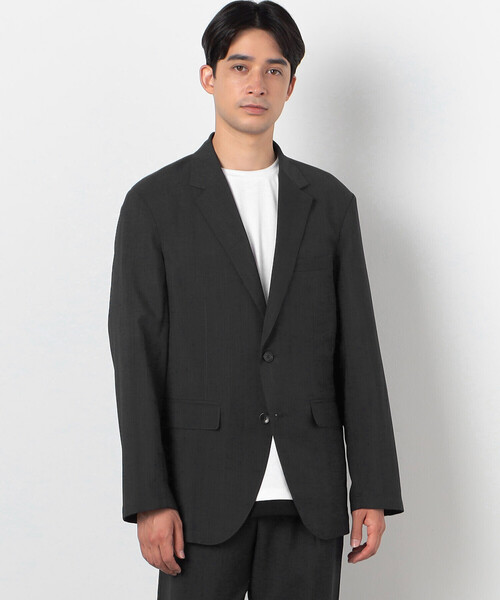 【セール】【セットアップ対応】リネン ライク ポリエステル セットアップ ジャケット（スーツジャケット）｜COMME CA ISM（コムサイズム） pattayablatt.com