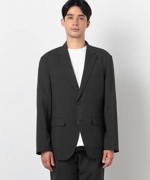 【セール】【セットアップ対応】リネン ライク ポリエステル セットアップ ジャケット（スーツジャケット）｜COMME CA ISM（コムサイズム） pattayablatt.com