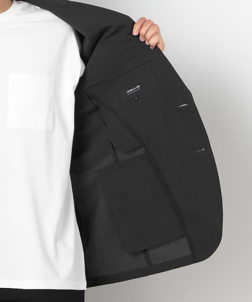 【セール】【セットアップ対応】リネン ライク ポリエステル セットアップ ジャケット（スーツジャケット）｜COMME CA ISM（コムサイズム） pattayablatt.com