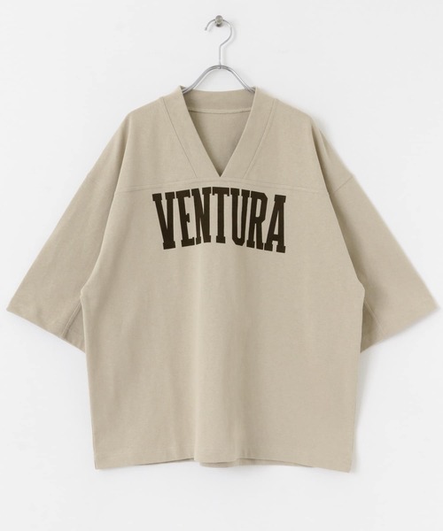 KBF（ケイビーエフ）の「BIGフットボールTEE（Tシャツ/カットソー・レディース・チャコールグレー/ベージュ系その他・ONE）」の20枚目の写真