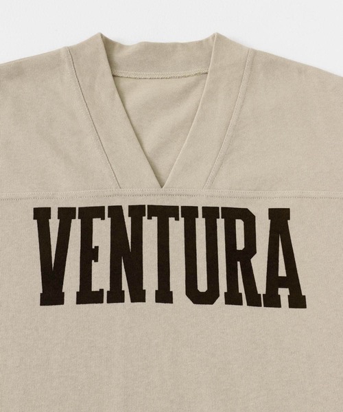 KBF（ケイビーエフ）の「BIGフットボールTEE（Tシャツ/カットソー・レディース・チャコールグレー/ベージュ系その他・ONE）」の21枚目の写真