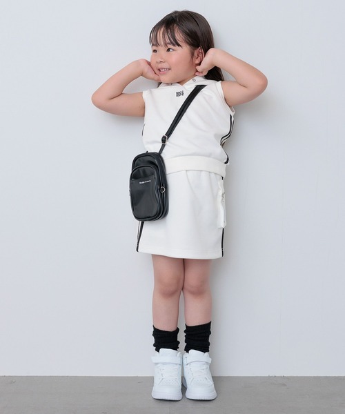 10C REPIPI（ジューシーレピピ）の「【10C REPIPI】ノースリーブパーカー【セットアップ対応】（パーカー・キッズ・ブラック/サックスブルー/ホワイト・120cm/130cm/110cm）」の4枚目の写真