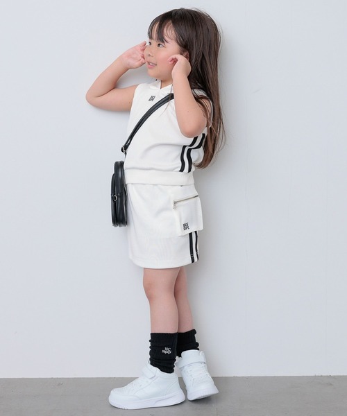 10C REPIPI（ジューシーレピピ）の「【10C REPIPI】ノースリーブパーカー【セットアップ対応】（パーカー・キッズ・ブラック/サックスブルー/ホワイト・120cm/130cm/110cm）」の5枚目の写真