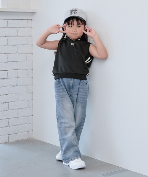 10C REPIPI（ジューシーレピピ）の「【10C REPIPI】ノースリーブパーカー【セットアップ対応】（パーカー・キッズ・ブラック/サックスブルー/ホワイト・120cm/130cm/110cm）」の6枚目の写真