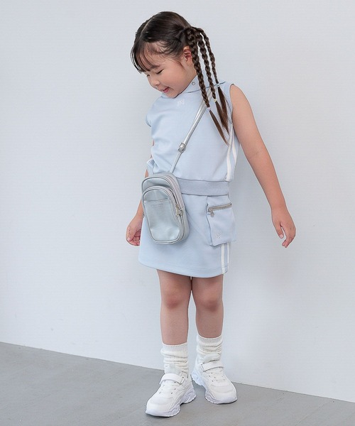 10C REPIPI（ジューシーレピピ）の「【10C REPIPI】ノースリーブパーカー【セットアップ対応】（パーカー・キッズ・ブラック/サックスブルー/ホワイト・120cm/130cm/110cm）」の8枚目の写真