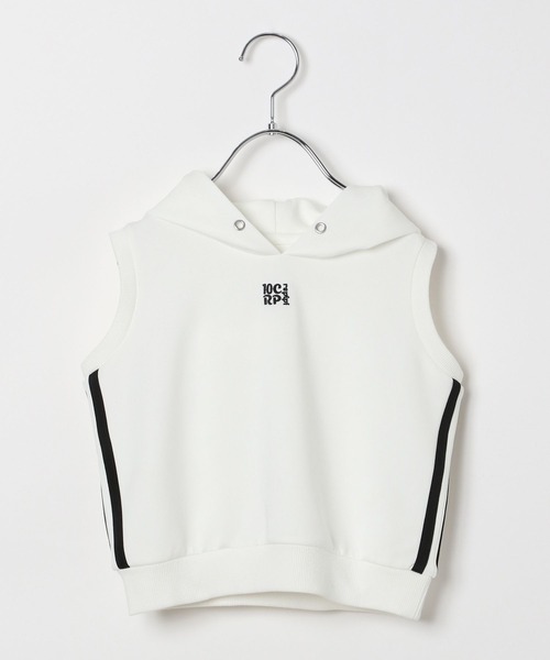 10C REPIPI（ジューシーレピピ）の「【10C REPIPI】ノースリーブパーカー【セットアップ対応】（パーカー・キッズ・ブラック/サックスブルー/ホワイト・120cm/130cm/110cm）」の13枚目の写真