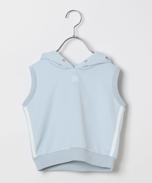10C REPIPI（ジューシーレピピ）の「【10C REPIPI】ノースリーブパーカー【セットアップ対応】（パーカー・キッズ・ブラック/サックスブルー/ホワイト・120cm/130cm/110cm）」の15枚目の写真