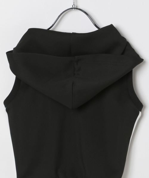 10C REPIPI（ジューシーレピピ）の「【10C REPIPI】ノースリーブパーカー【セットアップ対応】（パーカー・キッズ・ブラック/サックスブルー/ホワイト・120cm/130cm/110cm）」の21枚目の写真