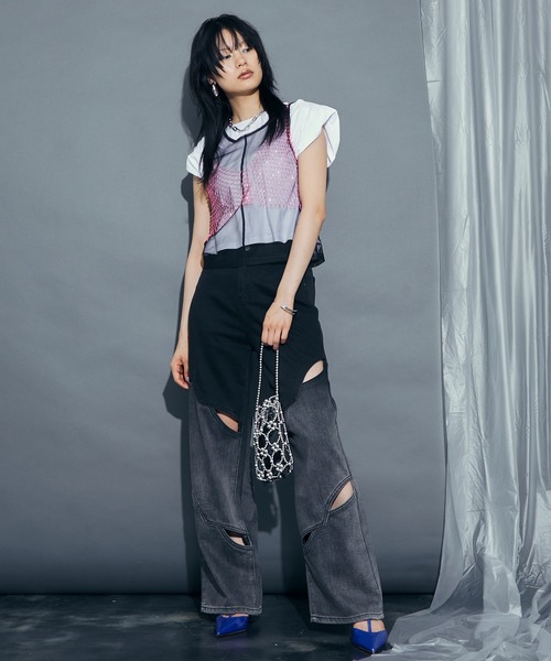 uyu.(ウユ)の「2wayパールスモールバック(ハンドバッグ・レディース・ホワイト/ブラック・FREE)」の20枚目の写真