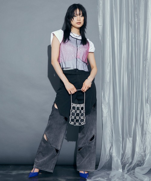 uyu.(ウユ)の「2wayパールスモールバック(ハンドバッグ・レディース・ホワイト/ブラック・FREE)」の21枚目の写真