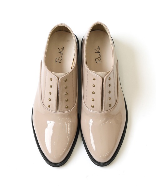 RiiiKa（リーカ）の「【RiiiKa/リーカ】スポッと履けるマニッシュシューズ（ドレスシューズ・レディース・ブラック/アイボリー/ピンク系その他・L/M/S/LL）」の12枚目の写真