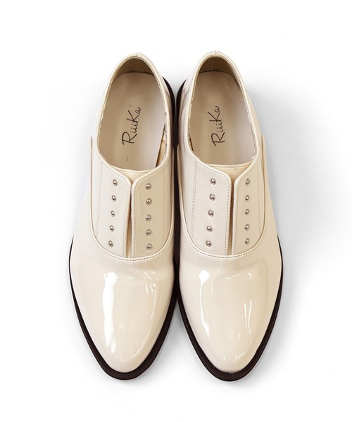 RiiiKa（リーカ）の「【RiiiKa/リーカ】スポッと履けるマニッシュシューズ（ドレスシューズ・レディース・ブラック/アイボリー/ピンク系その他・L/M/S/LL）」の19枚目の写真
